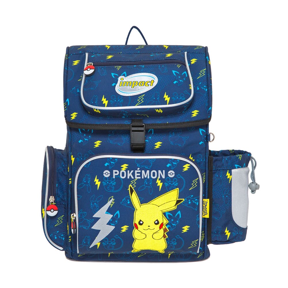 IMPKM706NY-怡寶 IMPACT  寶可夢 皮卡丘 Pokémon 懸浮磁扣 新世代 標準型 護脊書包 IMPKM706NY