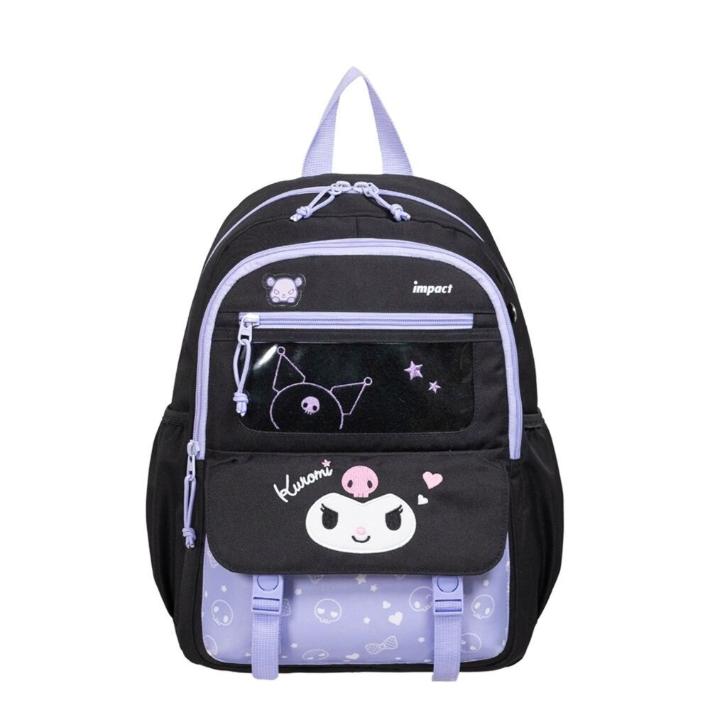 IMQKU007BK-IMPACT 怡寶 酷洛米 Kuromi 三麗鷗 後背包 休閒包 出遊包 幼兒園 兒童包 書包 大 紫 IMQKU007