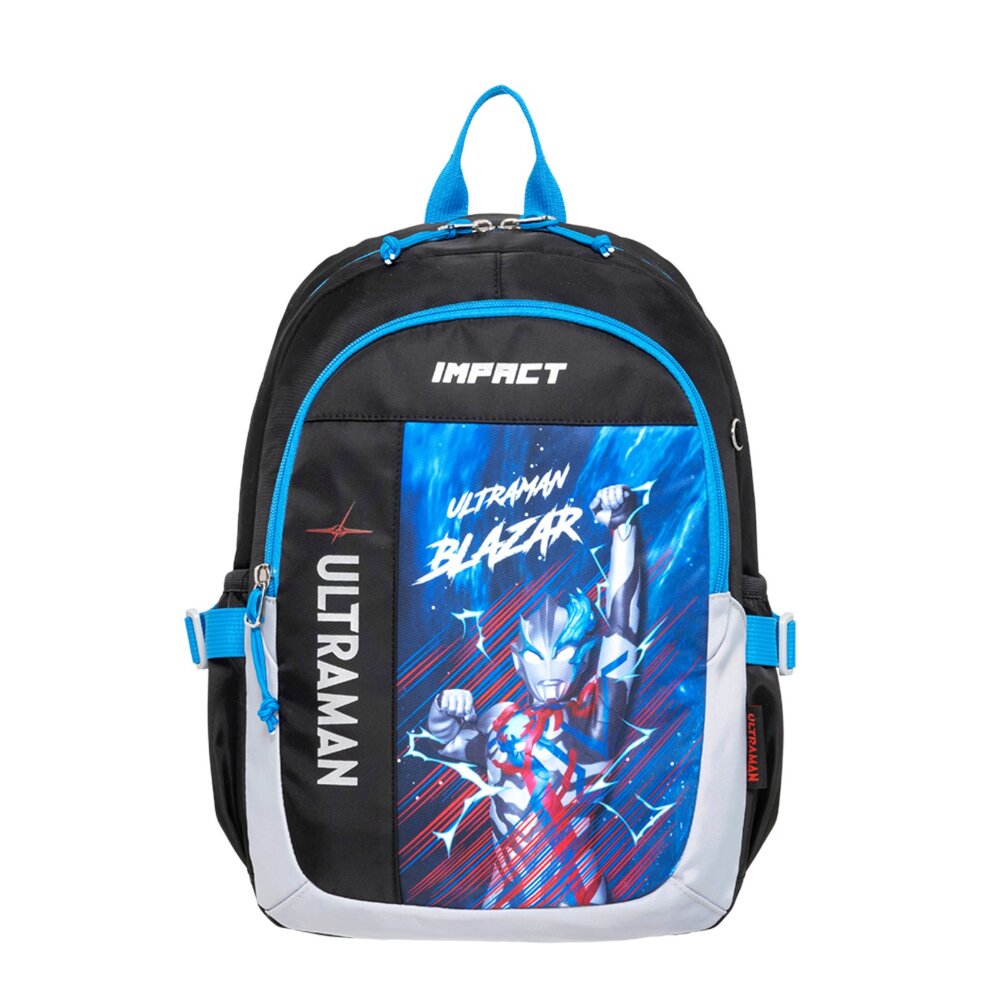 IMQUT002BK-IMPACT 怡寶 兒童包 Ultraman 超人力霸王 後背包 大 黑 出遊包 休閒包 IMQUT002BK