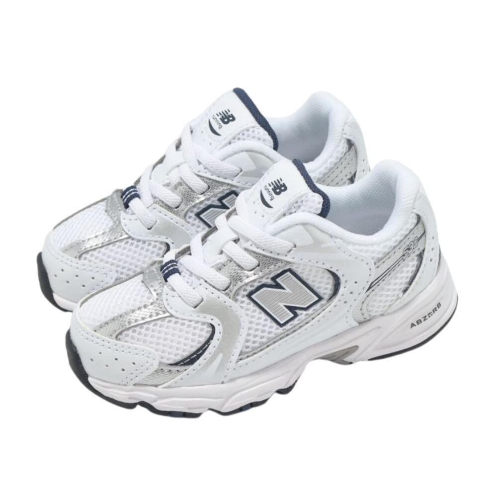 IZ530SB1-NEW BALANCE 紐巴倫 530系列 BUNGEE 復古 小童 中童 慢跑鞋 運動鞋 寬楦 白銀 IZ530SB1