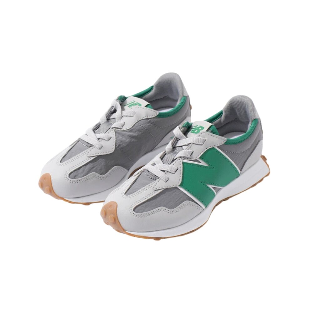 PH327KD-NEW BALANCE 休閒鞋 327 中童 寬楦 休閒鞋 綠 灰 復古 NB(PH327KD)