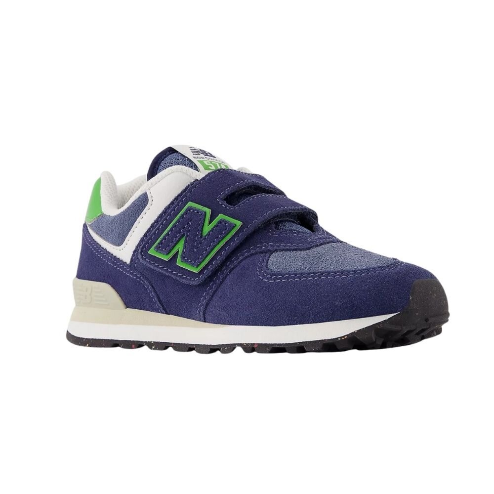 PV574QBL-NEW BALANCE 紐巴倫 574 HOOK & LOOP 中童 大童 慢跑鞋 運動鞋 PV574QBL