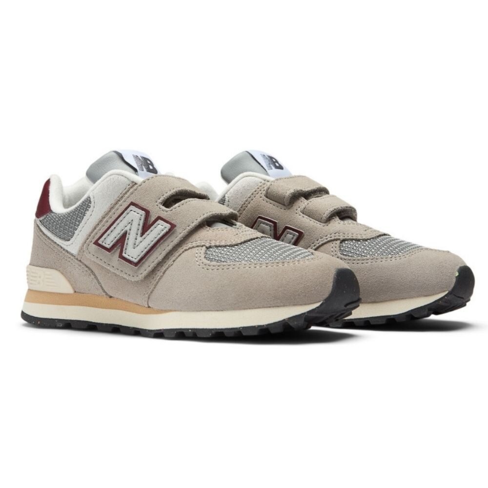 PV574SKB-NEW BALANCE 紐巴倫 574 HOOK & LOOP 中童 大童 慢跑鞋 運動鞋 旱石棕 PV574SKB