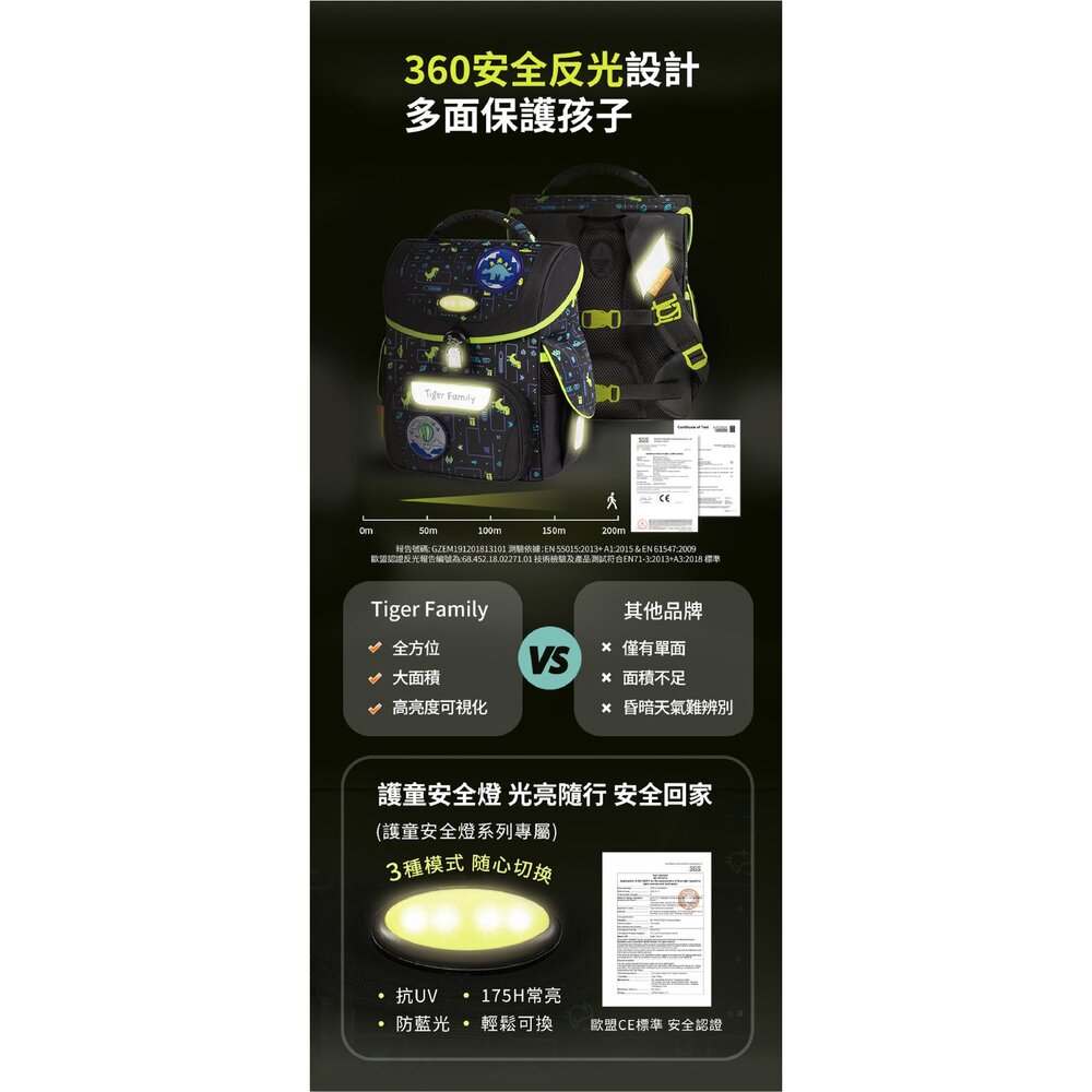 Tiger Family 小學者 可放A4 守護海洋系列 超輕量護脊書包 Pro 2S 冰鋒武士 TGJL-116A-圖片-10