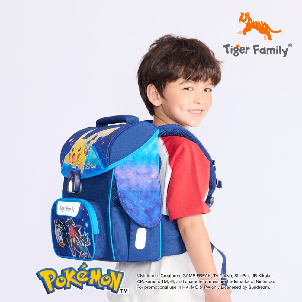 Tiger Family 小學者 2026最新聯名款 寶可夢 皮卡丘 超輕量 護脊書包 星辰冒險 TGJL-129A-圖片-3