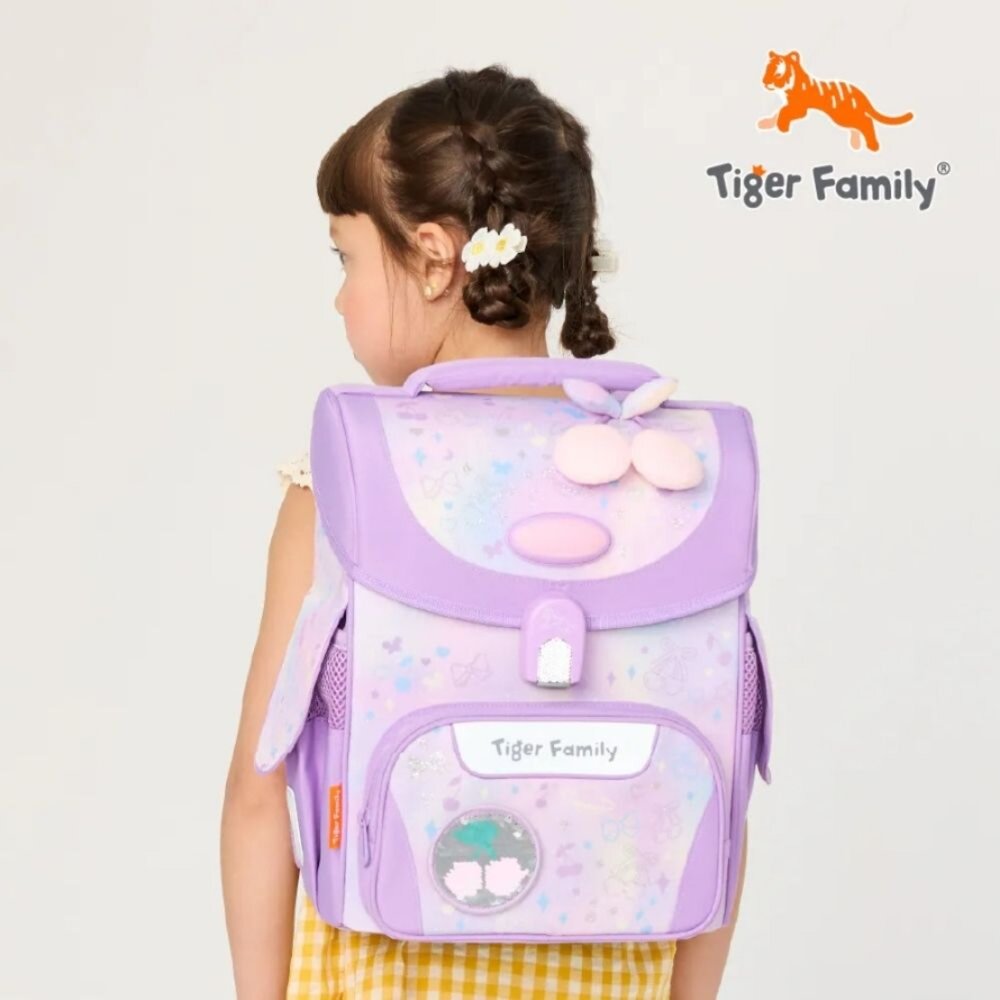 Tiger Family 小學者 護童安全燈 超輕量 護脊書包 Pro 2S 櫻桃泡泡 TGJL-133A-圖片-1