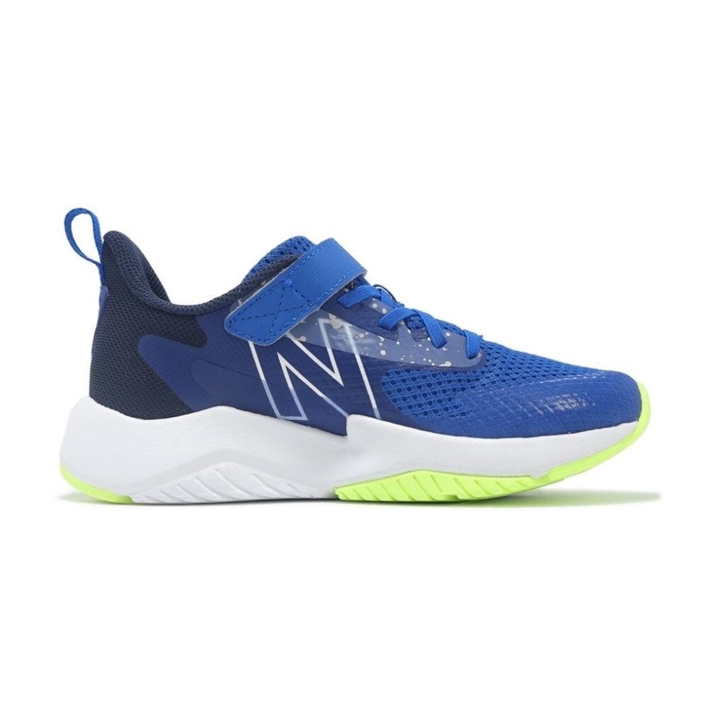 NEW BALANCE 紐巴倫 Rave Run V2 中童 大童 慢跑鞋 運動鞋 WIDE楦 藍 YTRAVRB2-圖片-4