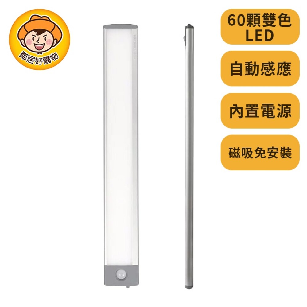 S1-14502095581-WEI BO 無線60顆LED可調光自動平板感應燈(三種燈光款)