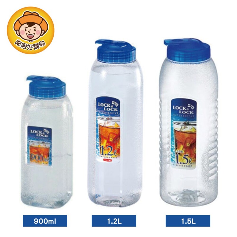 S1-2435222426-【Lock&Lock 樂扣樂扣】水壺-(900mL/1.2L/1.5L) PET水瓶