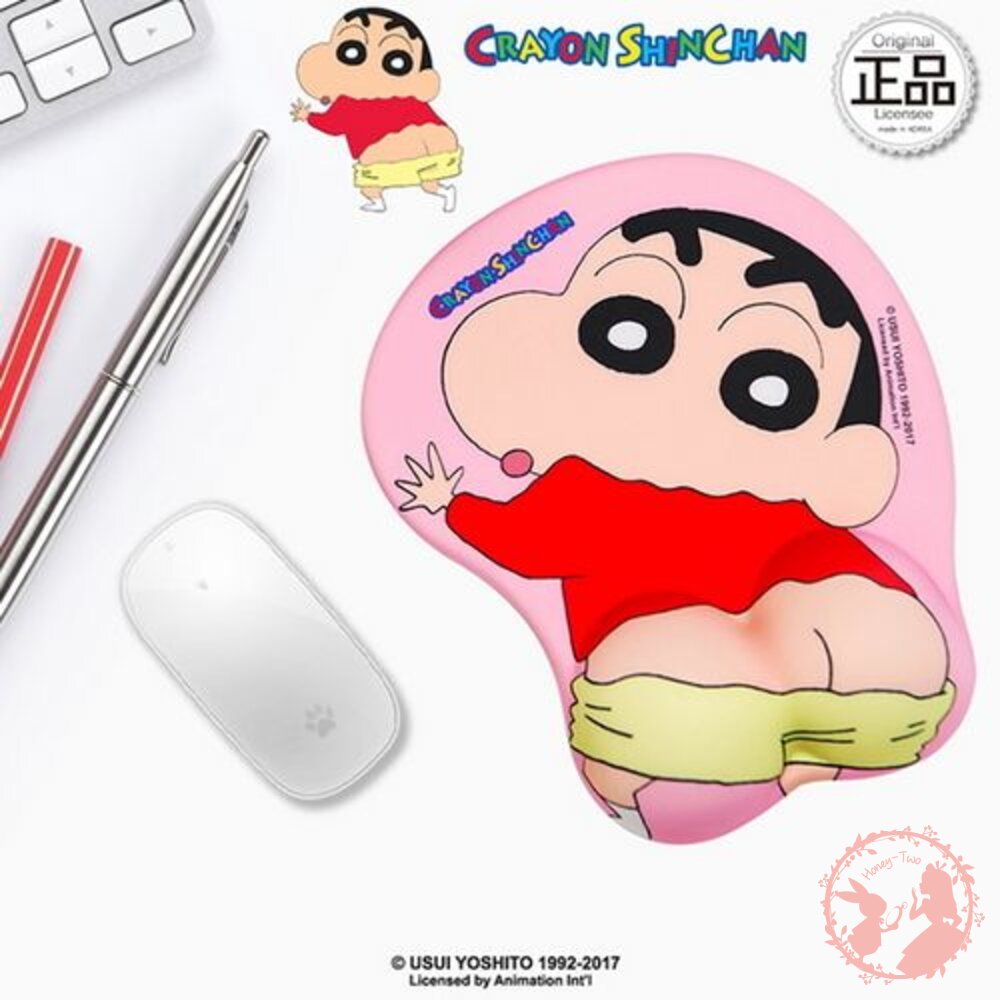 韓國熱銷 蠟筆小新性感翹臀3D滑鼠墊 滑鼠墊 韓國 卡通 蠟筆小新 封面照片