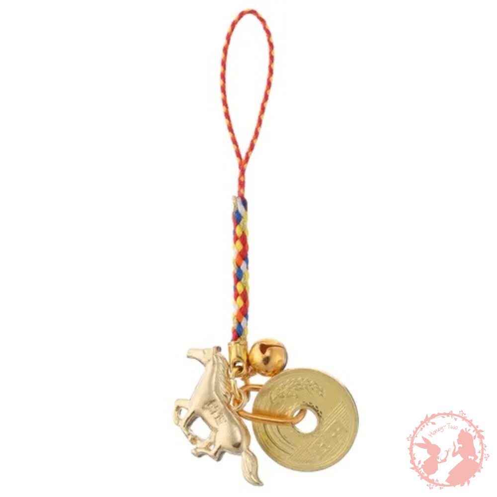 日本新年結緣品 有緣 福龍鈴鐺小吊飾 吊飾 御守 開運 招財 招福 鑰匙圈 緣起物 招財金龍神龍 封面照片