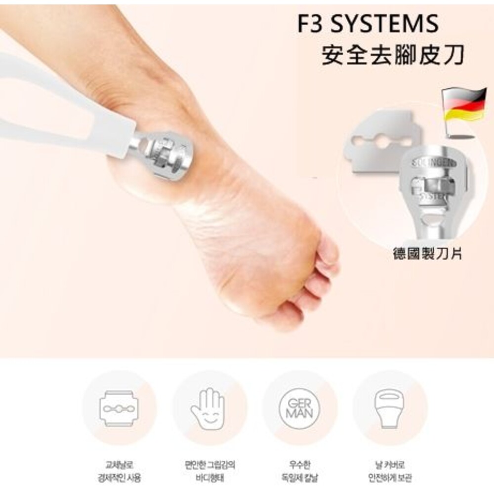 231002152403-韓國2017新品 F3 SYSTEMS 安全刮腳皮刀(附兩刀片)