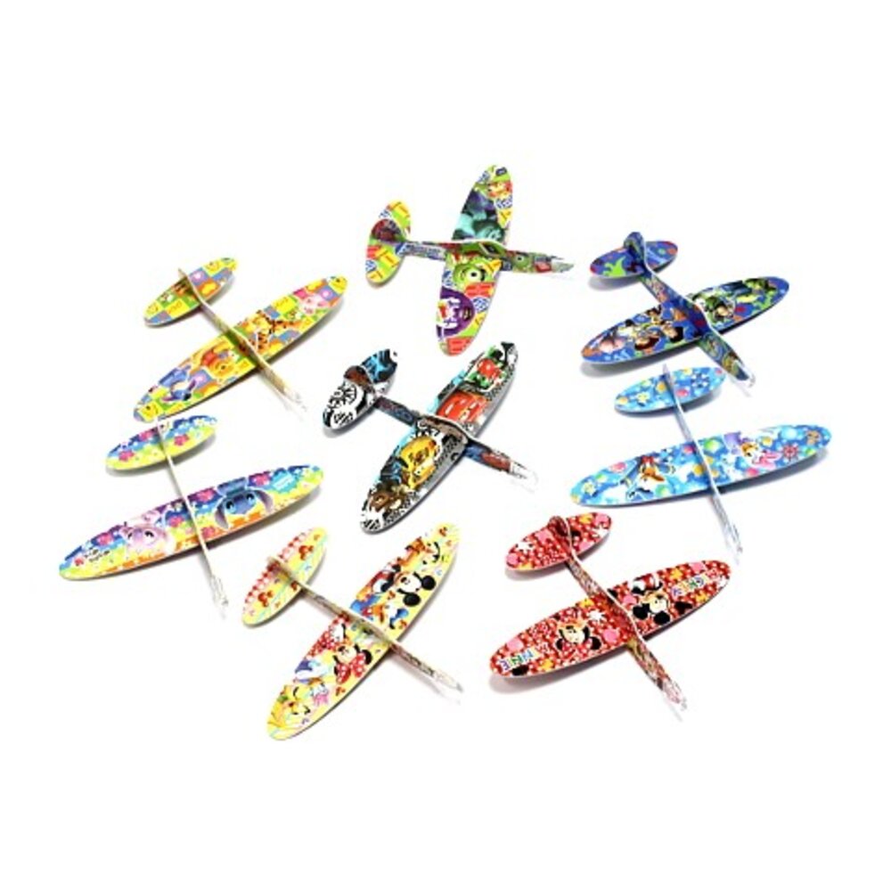 4510133261446-日本 迪士尼組合式保麗龍小飛機 DIY 飛機模型 紙飛機 迴旋飛機 組合飛機