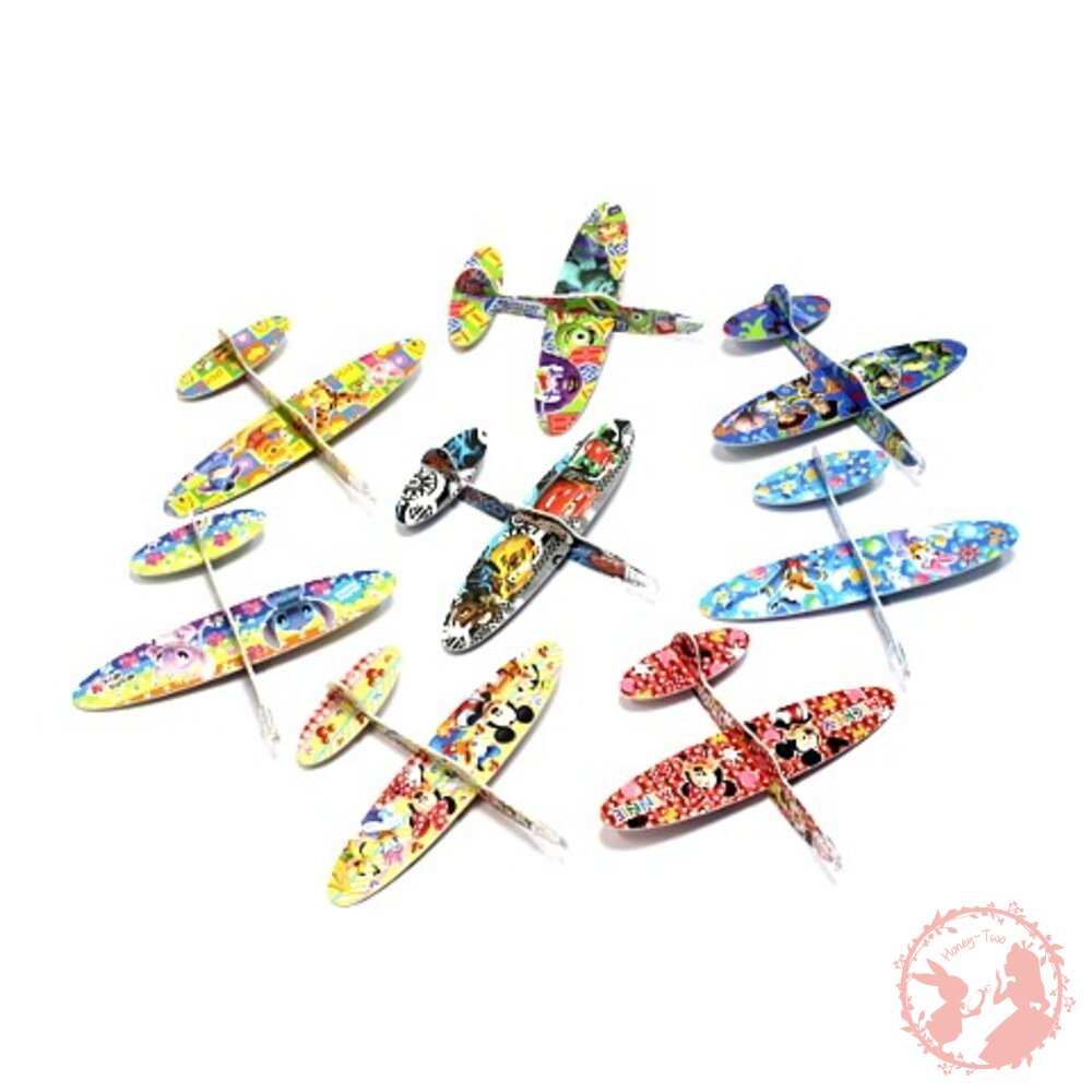 日本 迪士尼組合式保麗龍小飛機 DIY 飛機模型 紙飛機 迴旋飛機 組合飛機 封面照片