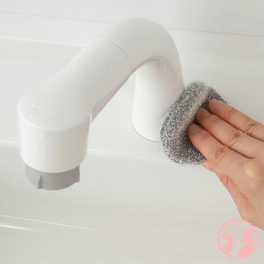 日本 SANBELM洗手台專用 水垢清潔刷 Nicott 洗手台 水垢 菜瓜布 洗臉台 水槽 海綿-圖片-7