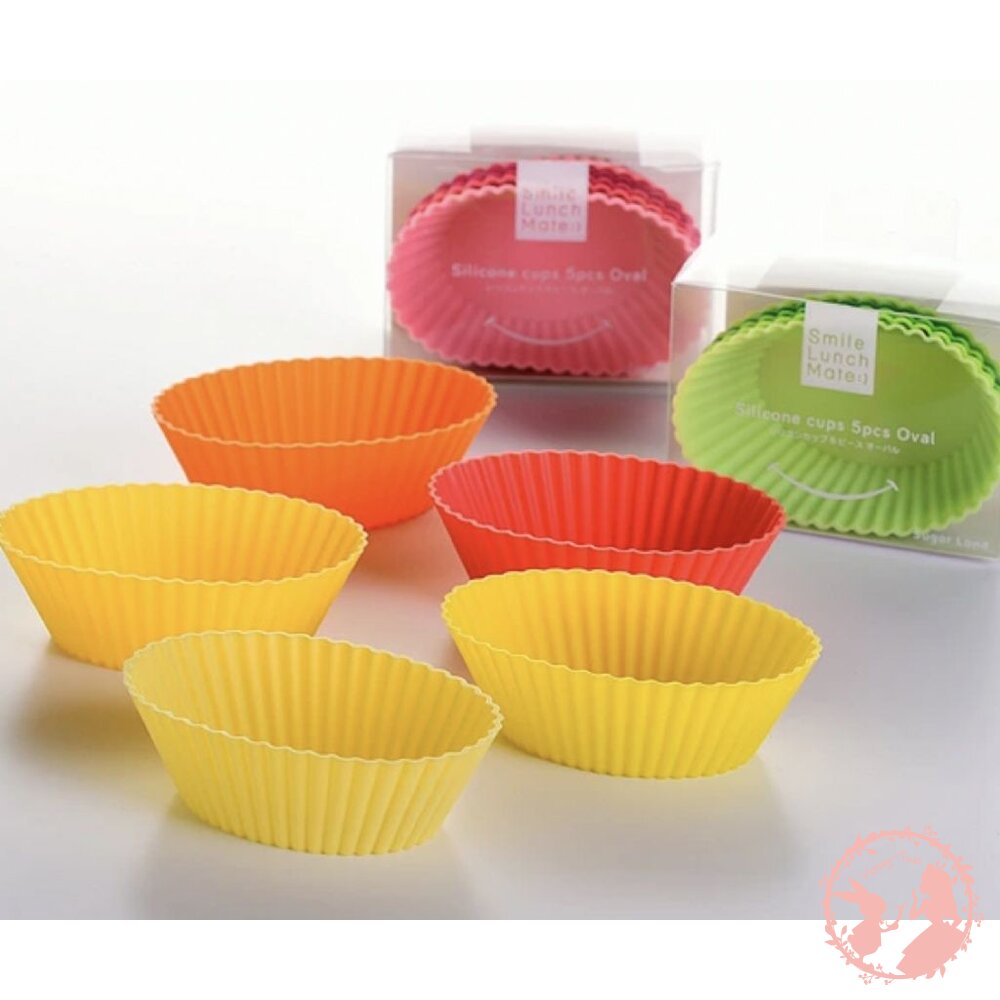 日本Sugar Land 橢圓形矽膠分隔杯 /分菜杯/烤箱專用 便當用分隔盒 封面照片