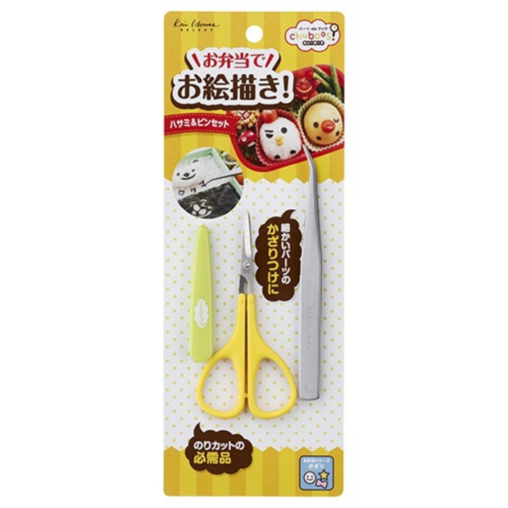 4901601215144-日本KAI貝印 便當造型用工具（剪刀&鑷子）
