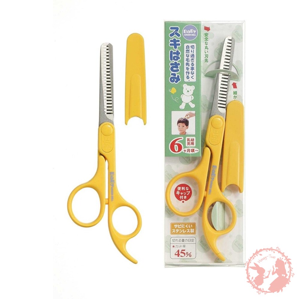 日本GREEN BELL 日本製 兒童專用剪髮剪刀/理髮 打薄 牙剪 寵物 美髮-圖片-1