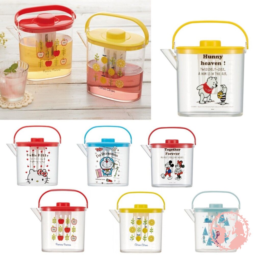 日本Skater x Disney   手提透明冷水壺 茶濾網與耐熱冷茶壺/冷水壺 1.2L 封面照片