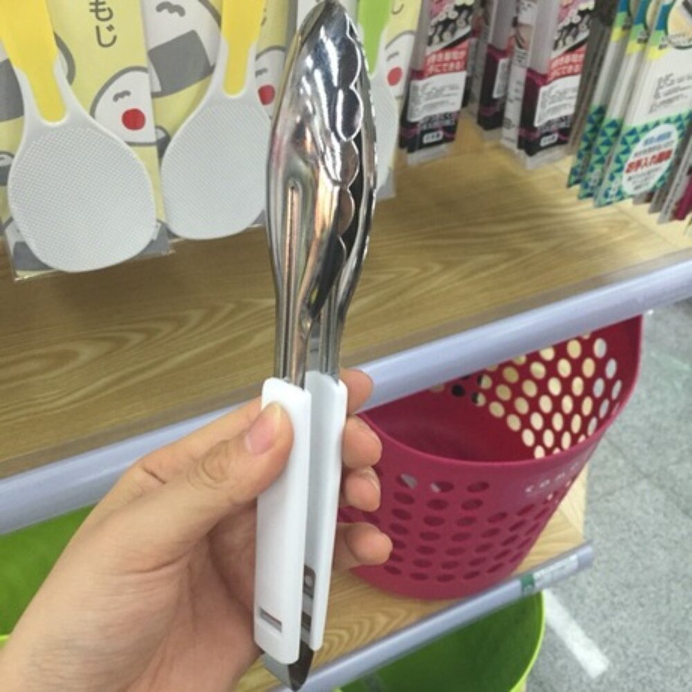 4991203145925-日本製 ECHO白色握把萬用夾/麵包夾/菜夾