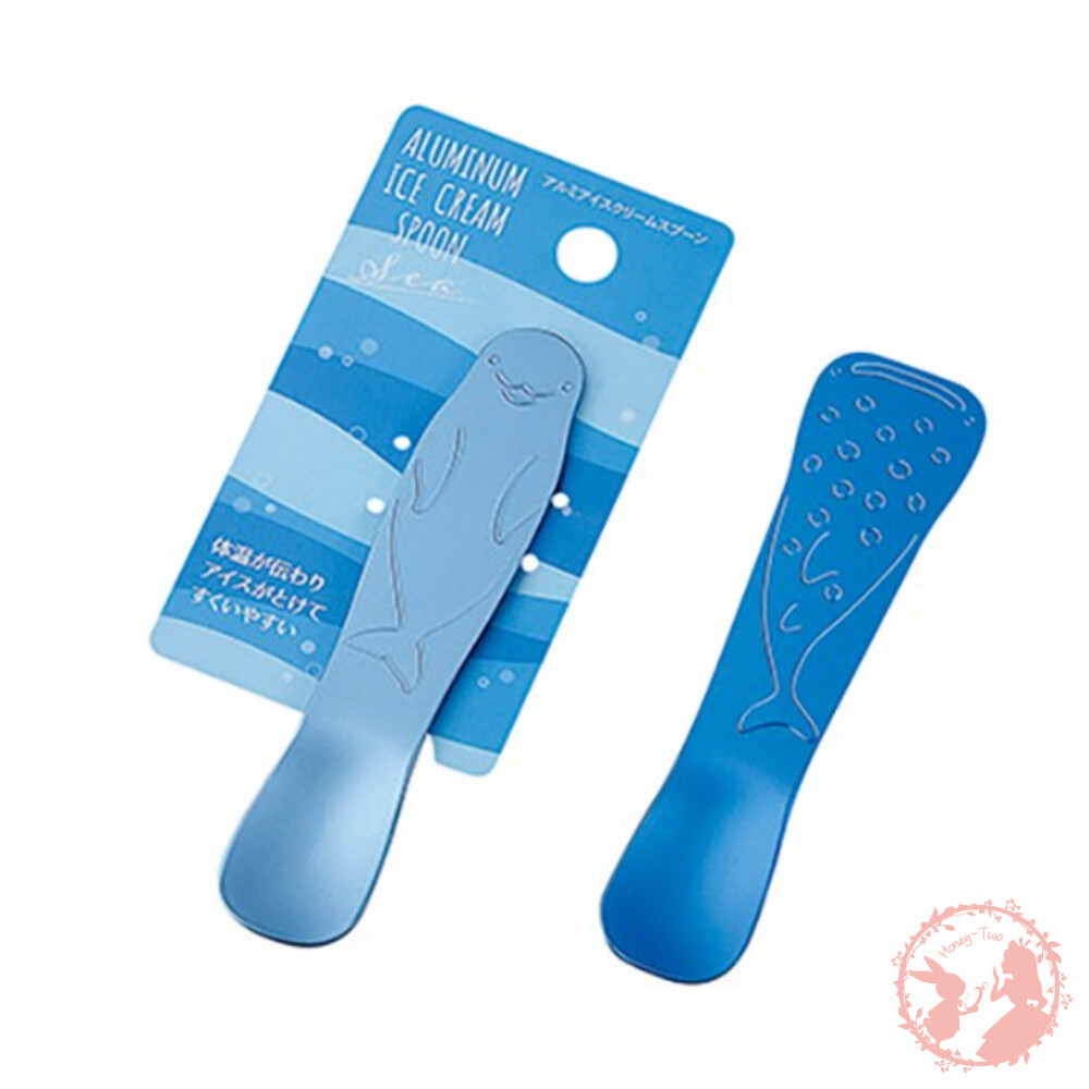 日本ECHO 可愛海洋造型 冰淇淋匙 挖勺 湯匙 布丁 隨機出貨 大創百元小物 封面照片