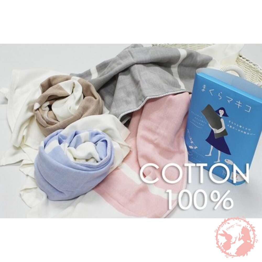 日本製今治毛巾 四層紗布透氣枕套.枕頭巾-圖片-5