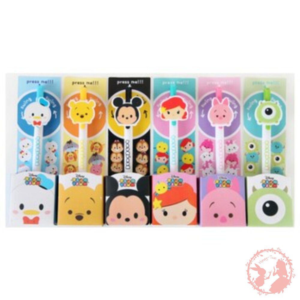 8809404927072-出清款 韓國 Disney TSUM TSUM原子筆(黑色) 迪士尼 茲姆茲姆  文具用品 學生用品 文具用品
