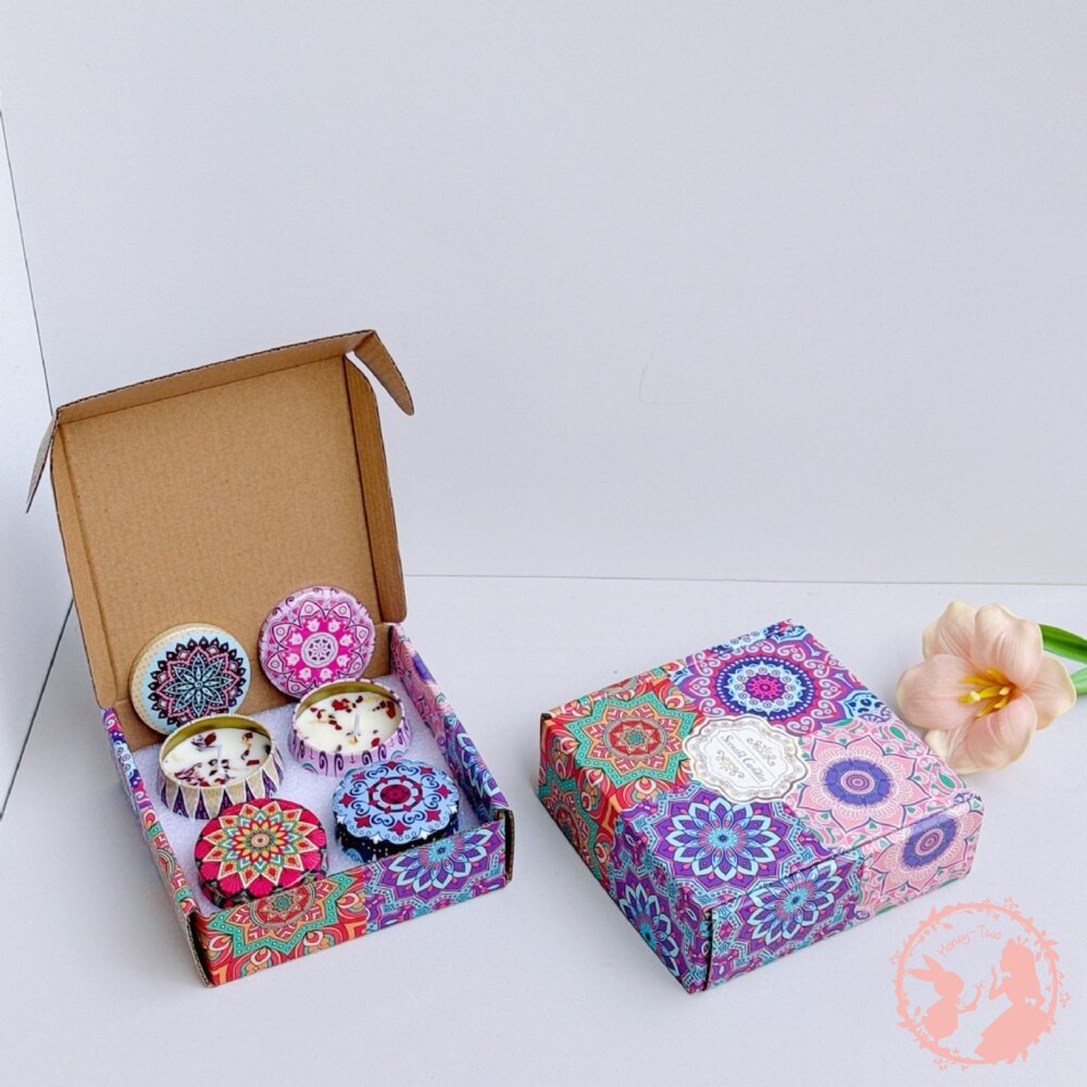 🔥現貨 小鐵盒香氛蠟燭 香氛蠟燭 乾燥花蠟燭 大豆蠟燭 香薰 芳香 靜心 冥想 調頻 情人 聖誕 禮物 天使-圖片-4