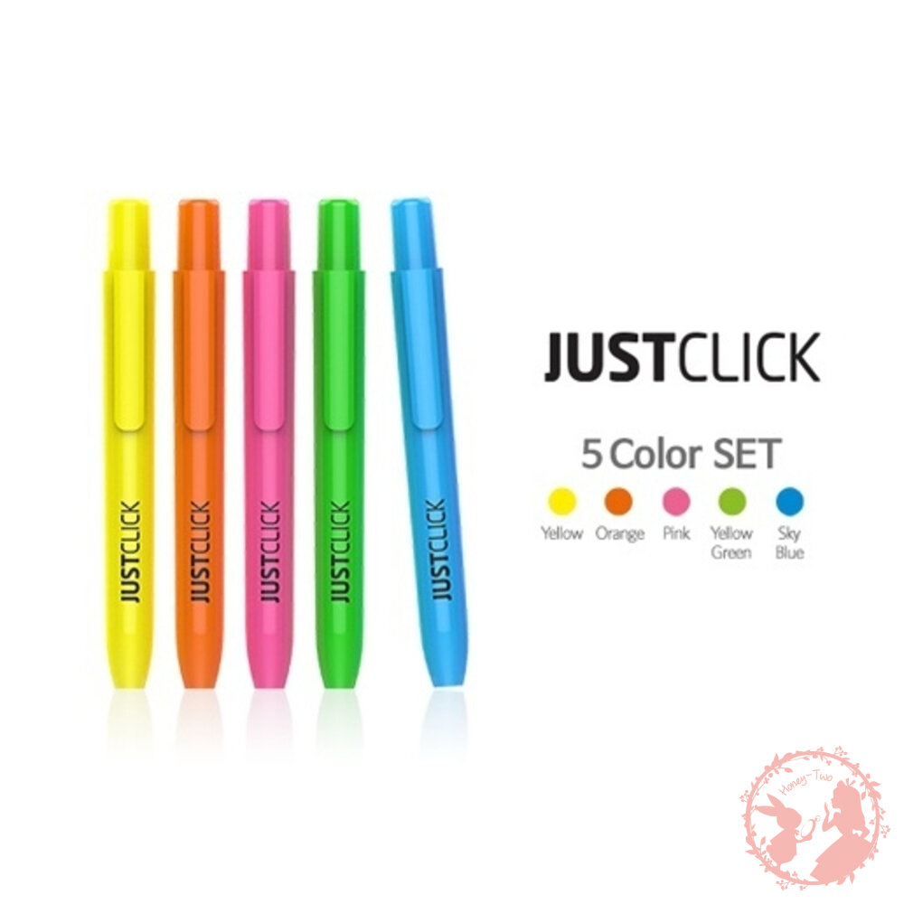 韓國製造 MORRIS 按壓式 免蓋也行!不怕乾螢光筆3入組/盒裝 重點筆 彩色筆 標記筆 記號筆 筆記筆標記-圖片-3