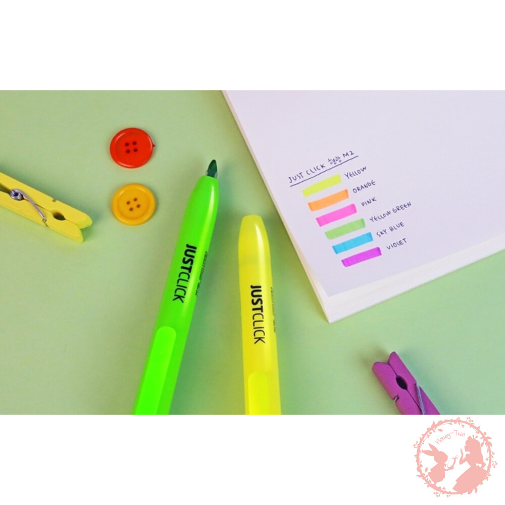 韓國製造 MORRIS 按壓式 免蓋也行!不怕乾螢光筆3入組/盒裝 重點筆 彩色筆 標記筆 記號筆 筆記筆標記-圖片-7