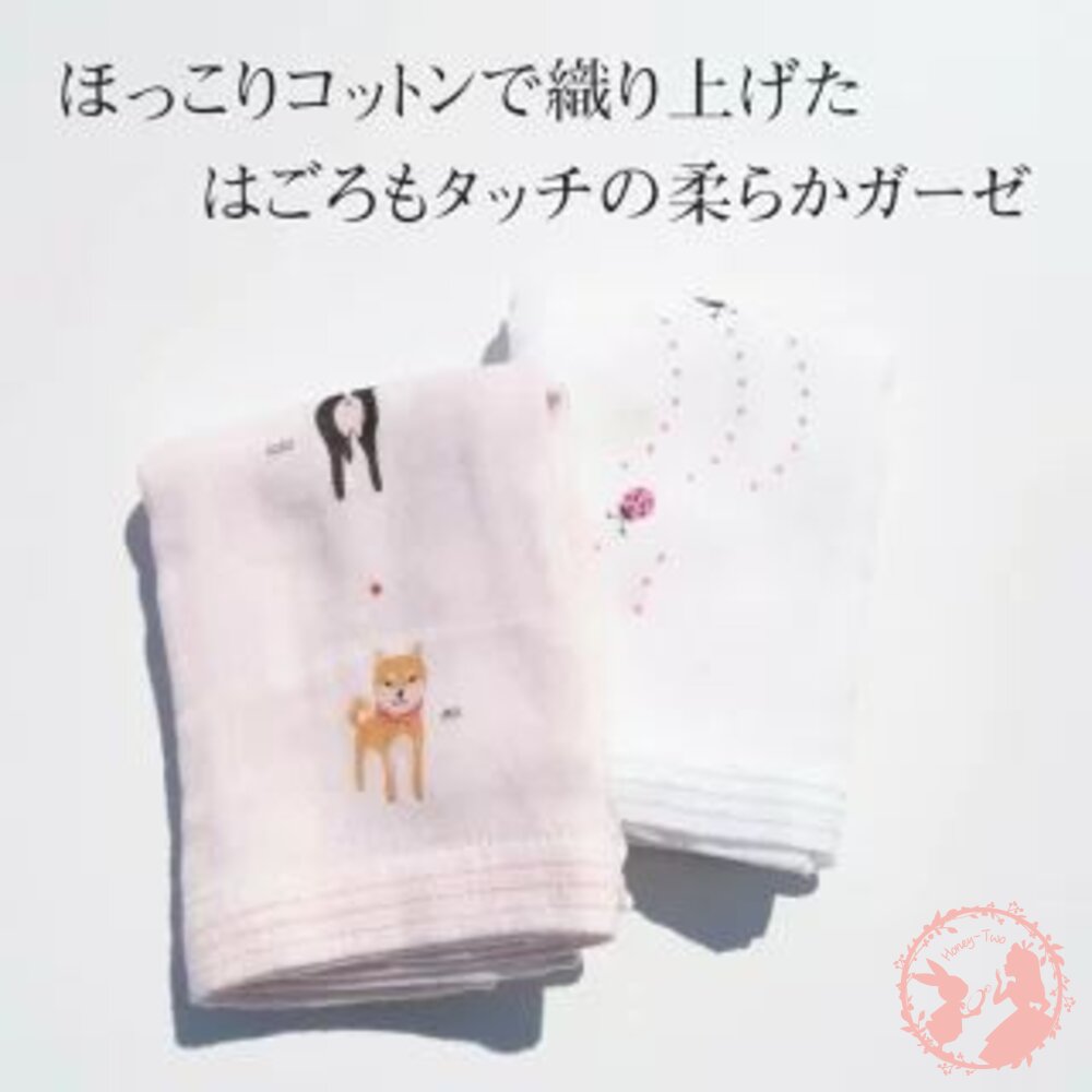 日本製 KONTEX 手繪風格 今治毛巾限量 輕柔 紗布巾 手帕/長巾/毛巾 超柔軟 二重紗 吸水性佳-圖片-9