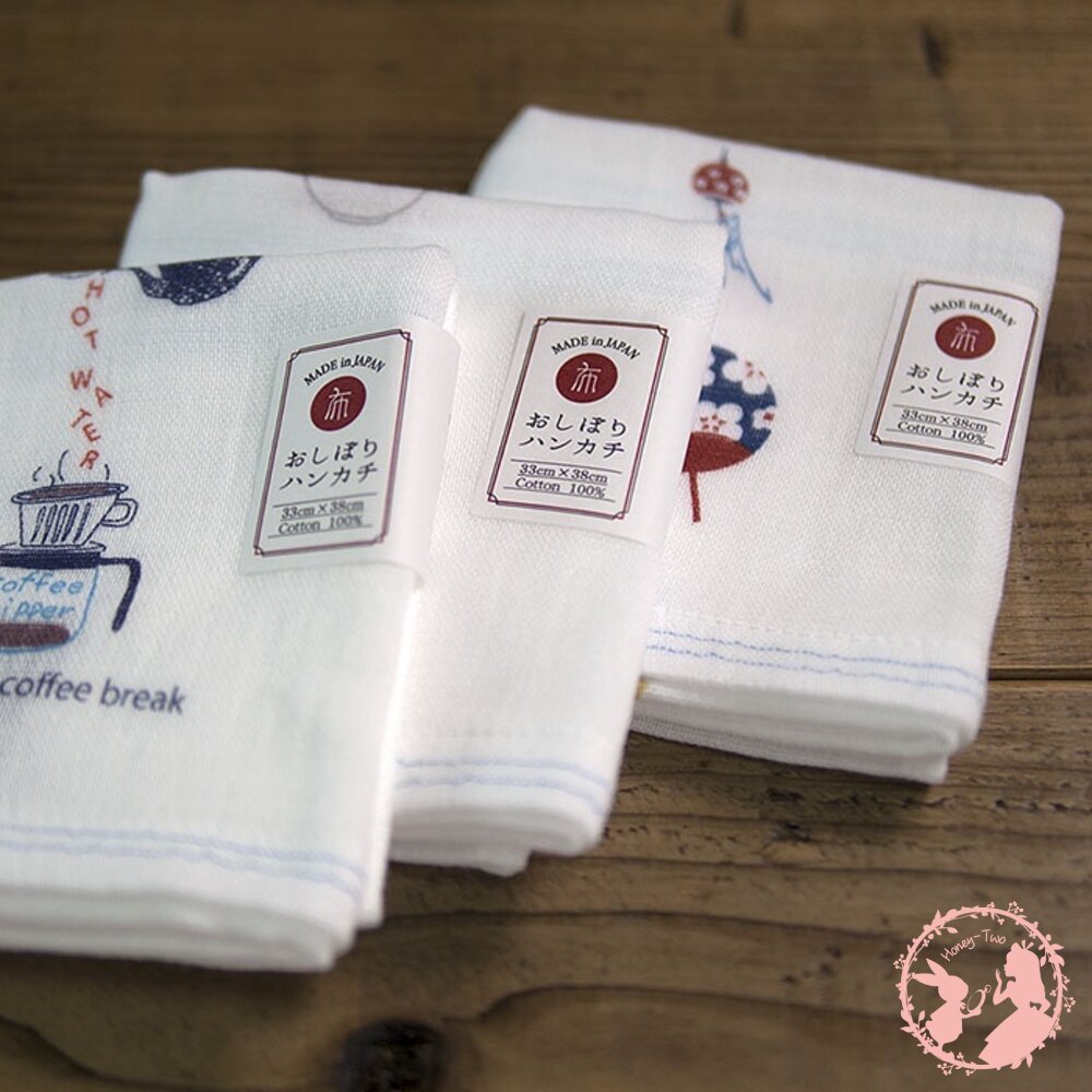 日本製KONTEX手繪風格今治毛巾限量輕柔紗布巾手帕/長巾/毛巾超柔軟二重紗吸水性佳