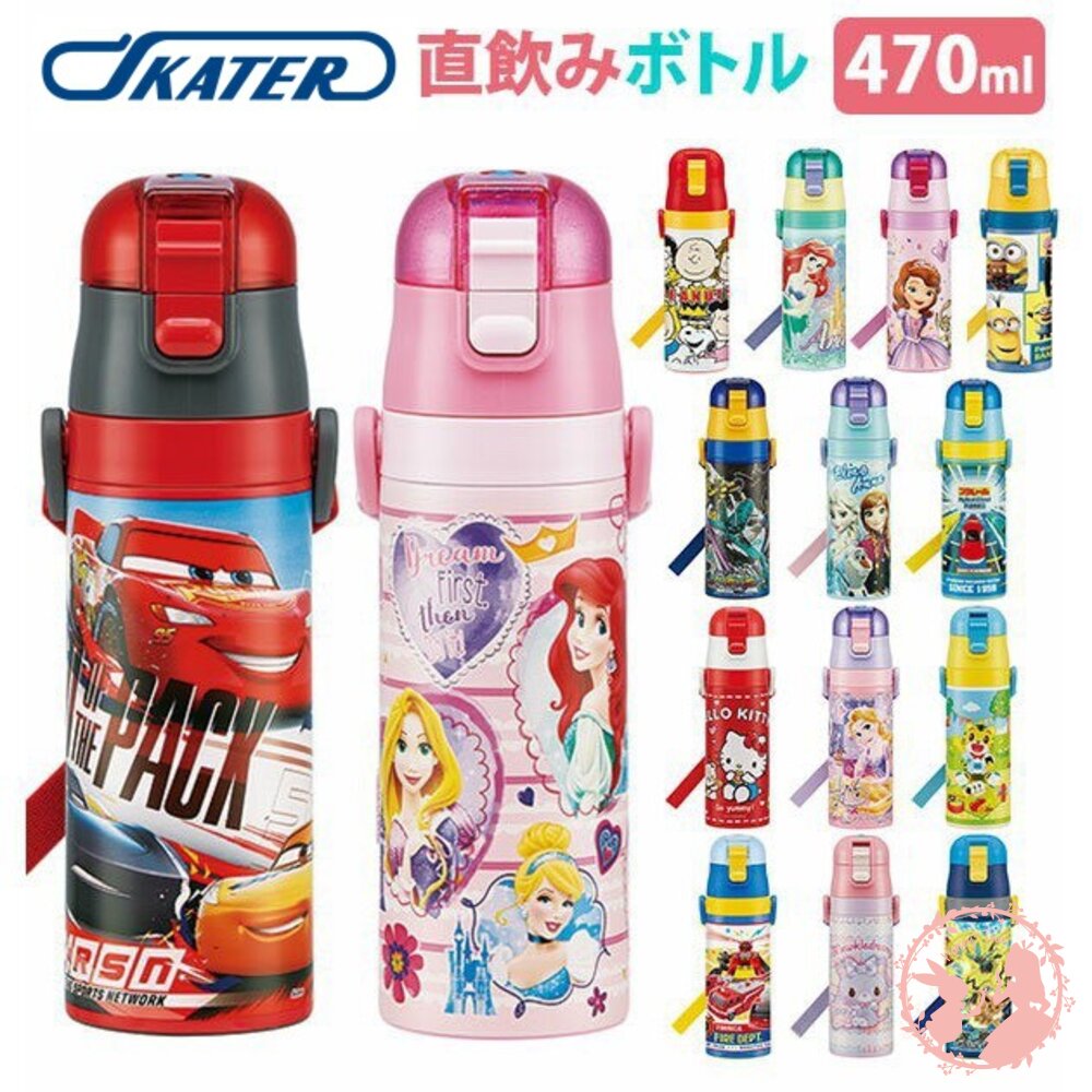 日本Skater超輕量不鏽鋼保冷直飲式水壺470ml(SDC4)