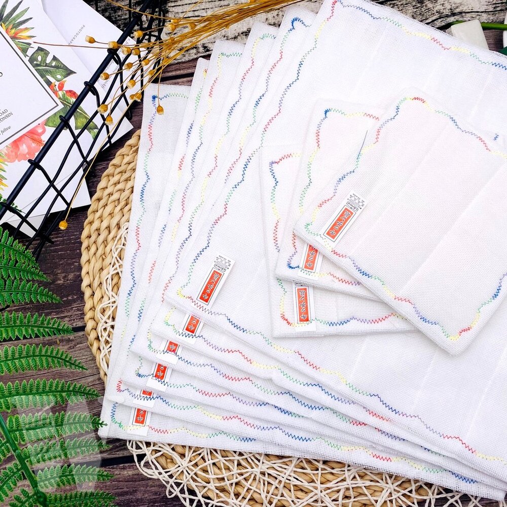 S1-000129-日本 CHENCO 16層木質纖維繡花洗碗布 台灣製 團購熱銷款 廚房必備 免洗劑洗碗布