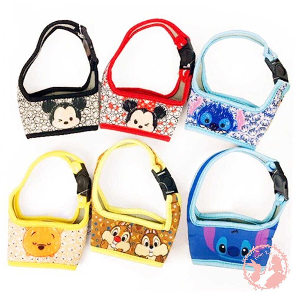 愛地球迪士尼扣環飲料手提杯套/飲料套 Disney 迪士尼 TSUMTSUM 系列手繪風飲料杯套 / 咖啡杯套 / 手搖-圖片-2