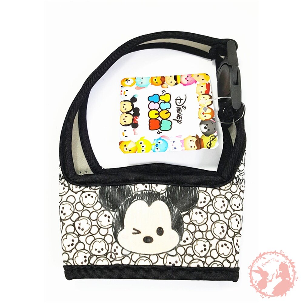 愛地球迪士尼扣環飲料手提杯套/飲料套 Disney 迪士尼 TSUMTSUM 系列手繪風飲料杯套 / 咖啡杯套 / 手搖-圖片-3