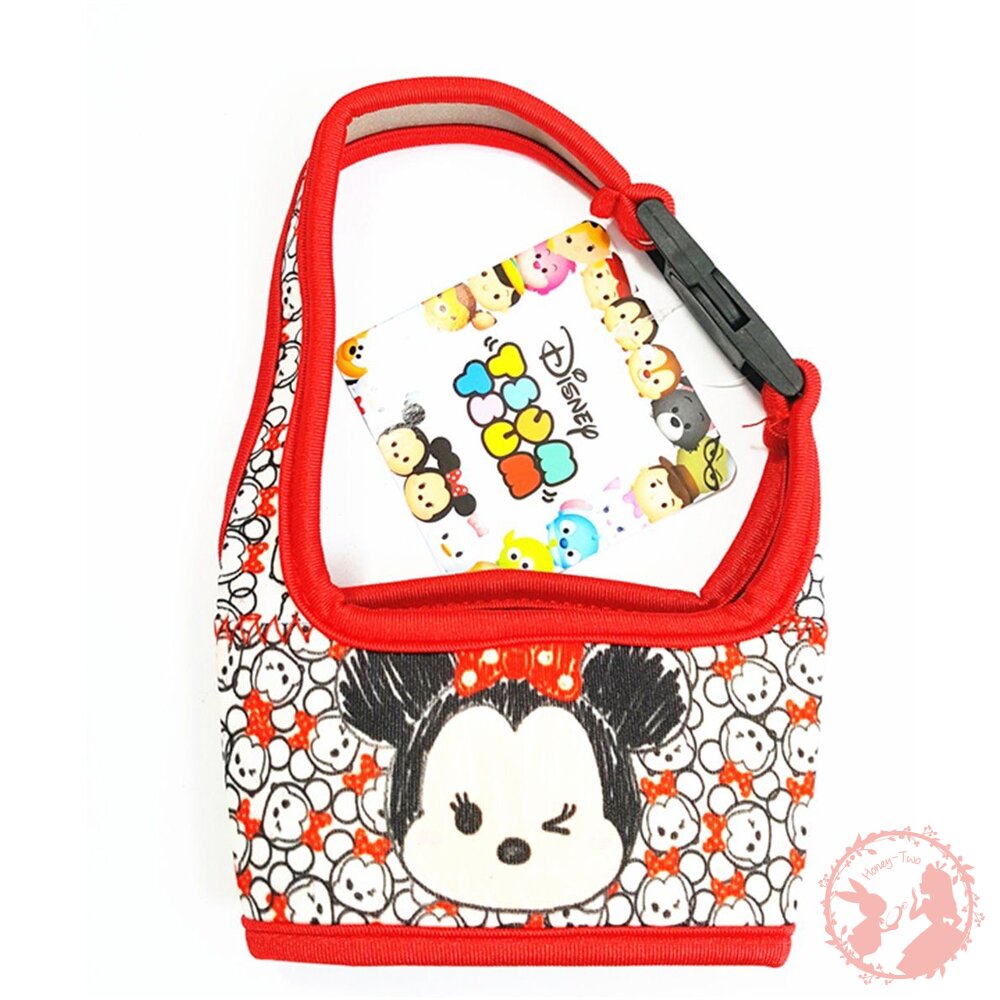 愛地球迪士尼扣環飲料手提杯套/飲料套 Disney 迪士尼 TSUMTSUM 系列手繪風飲料杯套 / 咖啡杯套 / 手搖-圖片-6