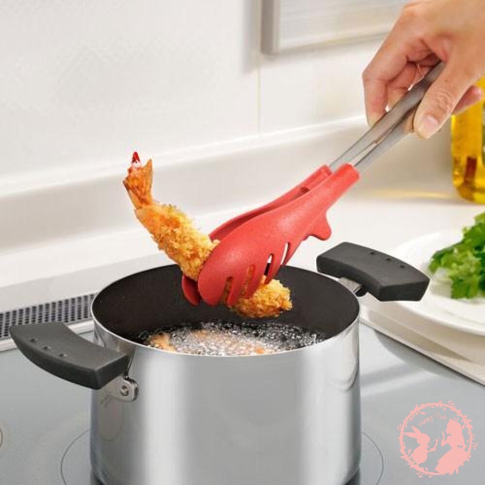 日本製 AUX UCHICOOK 耐高溫料理夾 耐熱料理夾 炒菜夾 義大利麵夾 UCS-4-圖片-3