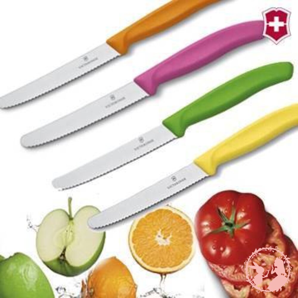 VICTORINOX 瑞士製 維氏 多功能不鏽鋼番茄刀(單支不選色)/蕃茄刀牛排刀.麵包刀-圖片-1