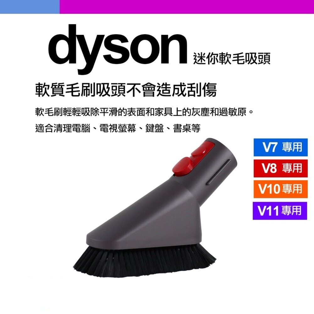 Dyson 原廠 V7 V8 V10 V11 V12 V15 無線吸塵器 吸頭 吸塵器專用-圖片-3