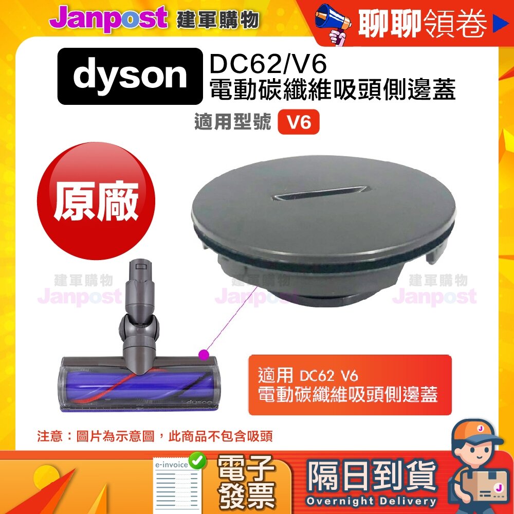 2326195177-10%蝦幣  Dyson V6 DC59 DC74 SV07 SV09 碳纖維 吸頭側蓋 專用 耗材配件 代開電子發票