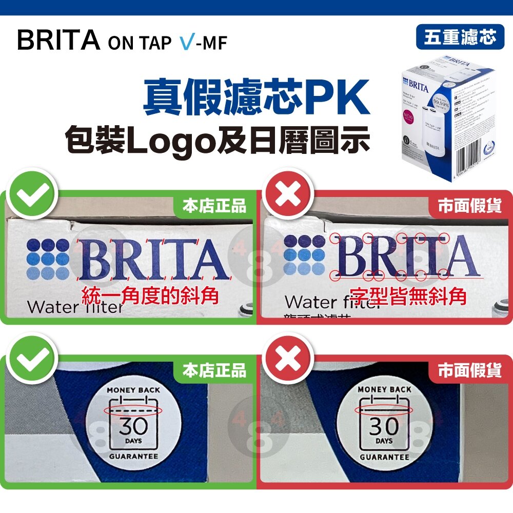 德國原廠正品 5重濾芯 Brita on tap V-MF 濾菌龍頭式濾水器濾心 日本製-圖片-4