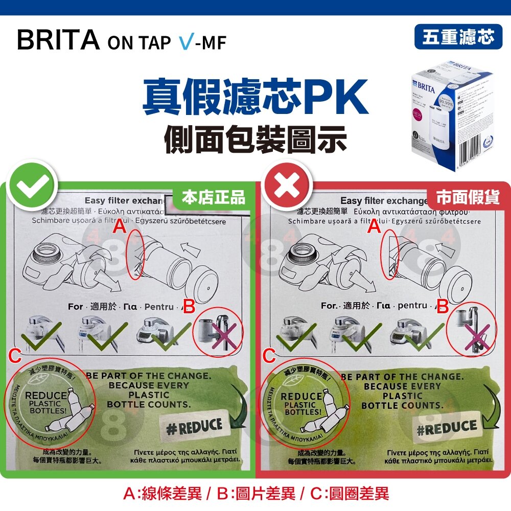 德國原廠正品 5重濾芯 Brita on tap V-MF 濾菌龍頭式濾水器濾心 日本製-圖片-5