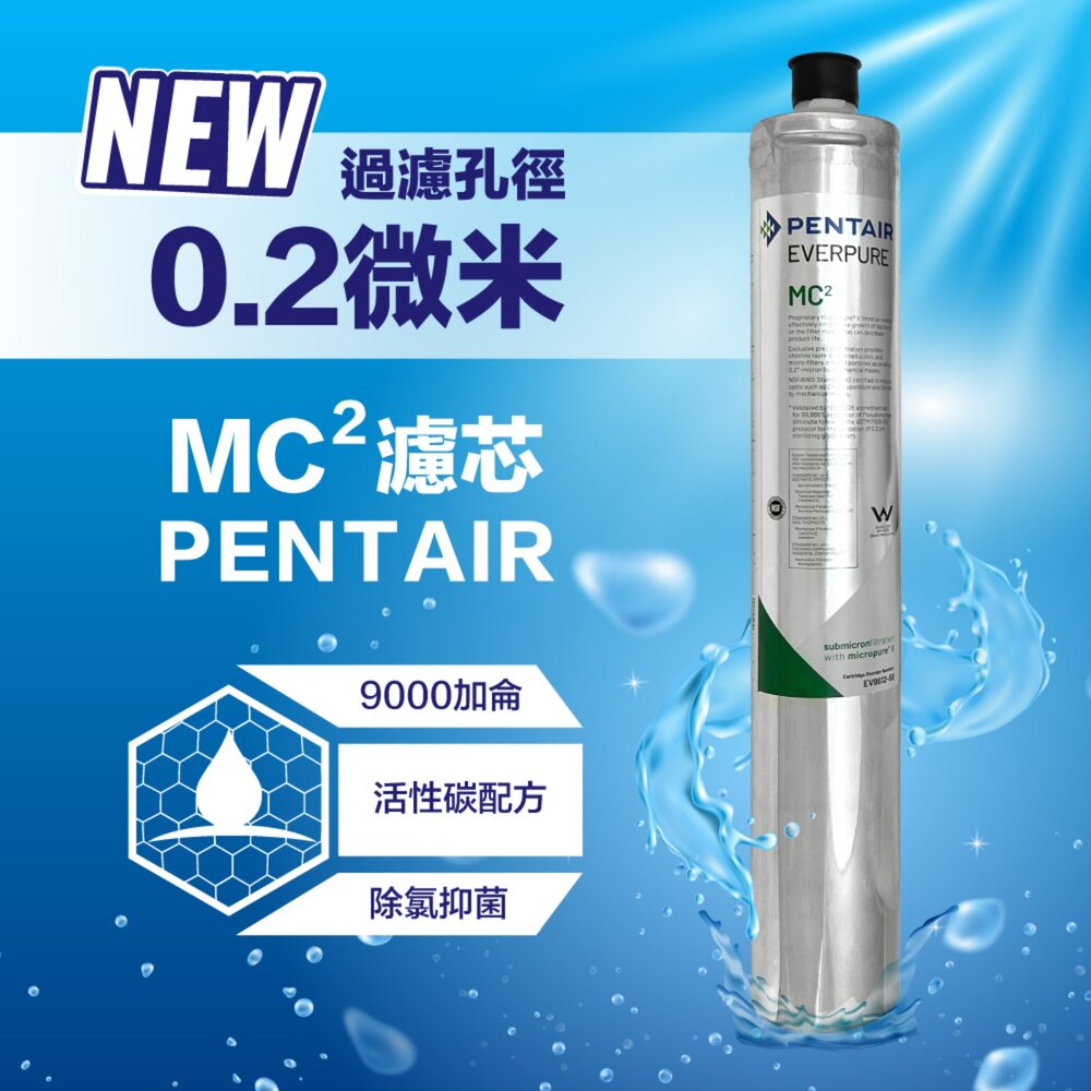26320432748-Everpure MC2 PBS-400濾芯 9000及3000加侖 美國原裝 愛惠浦 銀離子抑菌 商用家用