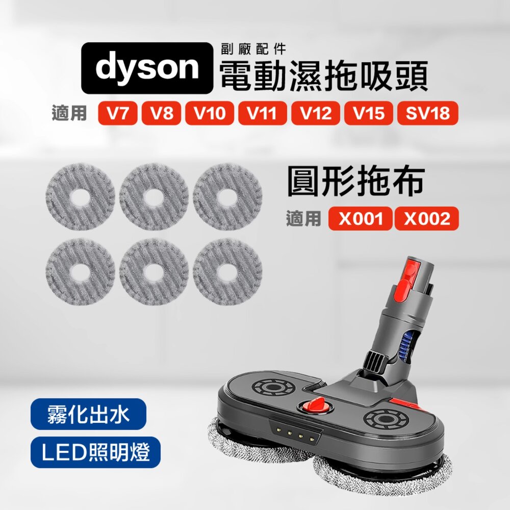 28966857963-Dyson 電動濕拖吸頭 V7 V8 V10 V11 V12 V15 SV18吸塵器 副廠配件