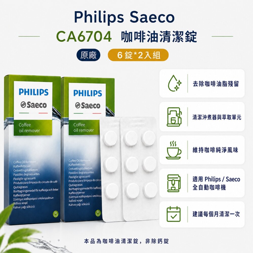 Philips Saeco 原廠咖啡機清潔錠 咖啡油清潔錠 除鈣劑 除垢液 保養耗材-圖片-4