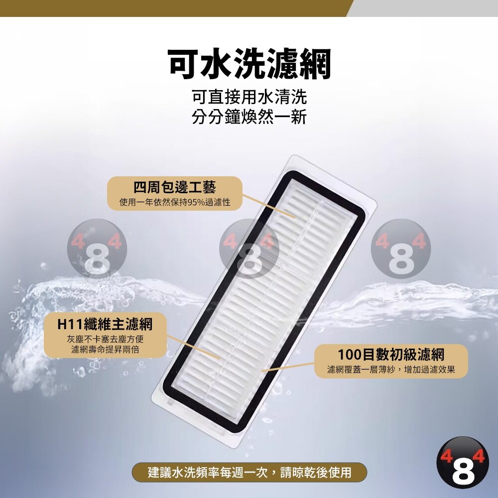 【484】隔日到貨免運 追覓 X20 L20 掃地機 副廠 耗材 配件 濾網 拖布支架-圖片-1