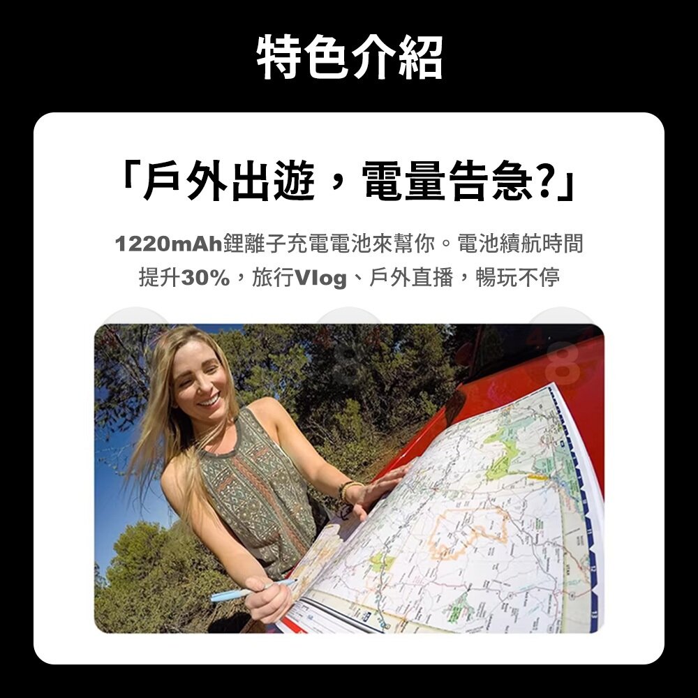 【484】隔日到貨 免運 Gopro Hero 5 6 7 8 原廠電池 備用電池-圖片-2