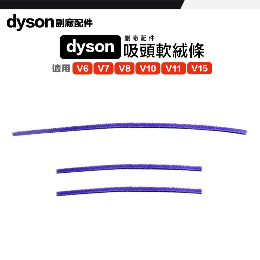 Dyson 戴森 副廠 配件 V6 V7 V8 V10 V11 V15 軟絨 絨毛條 滾輪-圖片-1