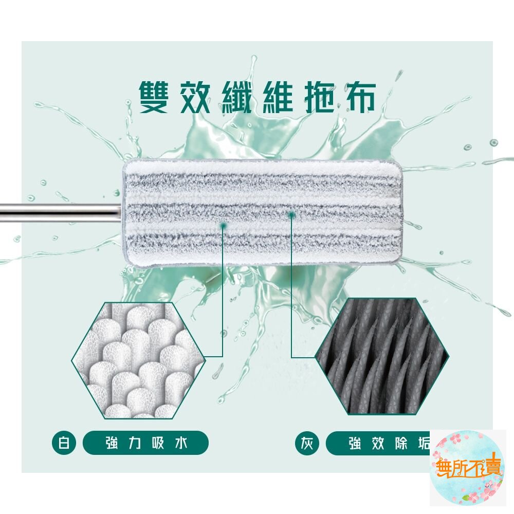 3M 免手洗平板拖把刮水桶 替換桿-圖片-4